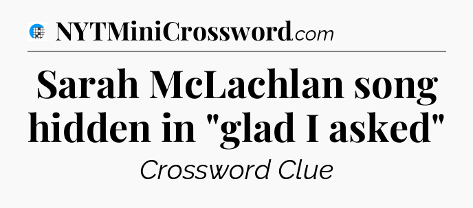 Sarah McLachlan song hidden in 