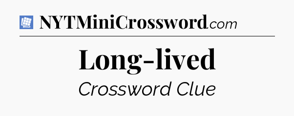 Long-lived Puzzle Page Crossword Clue