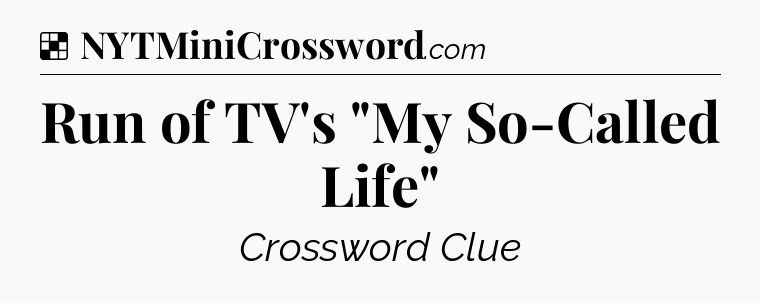 Solution: Run of TV's 