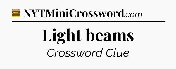 Light beams - Eugene Sheffer Crossword
