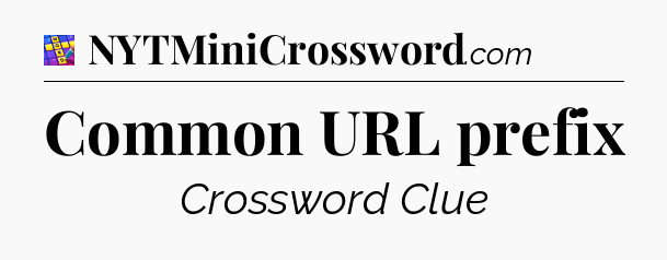 Common URL prefix Codycross