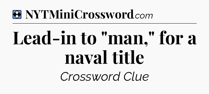 Solution: Lead-in to 