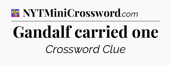 Gandalf carried one Codycross