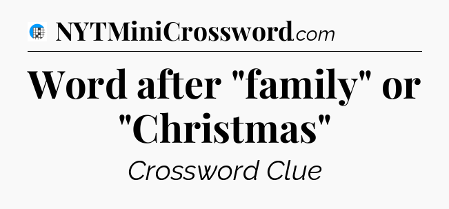 Word after 