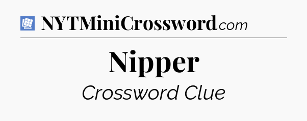 Nipper Puzzle Page Crossword Clue