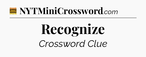 Recognize - Eugene Sheffer Crossword