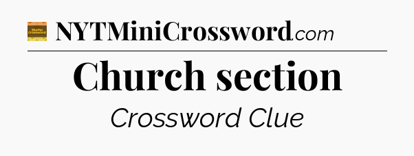Church section - Eugene Sheffer Crossword