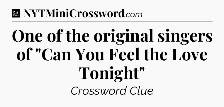 One of the original singers of 