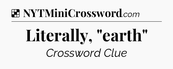 Solution: Literally, 