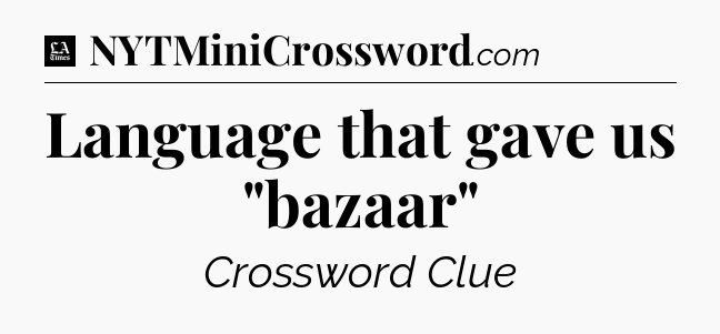 Language that gave us 