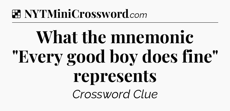 Solution: What the mnemonic 