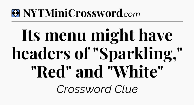 Solution: Its menu might have headers of 