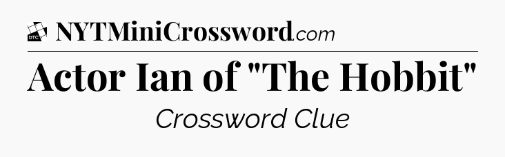 Actor Ian of 