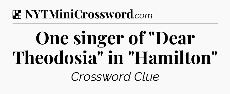 Solution: One singer of 