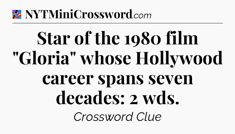 Star of the 1980 film 