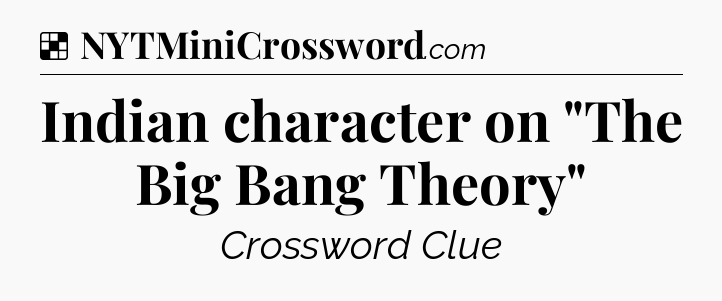 Solution: Indian character on 