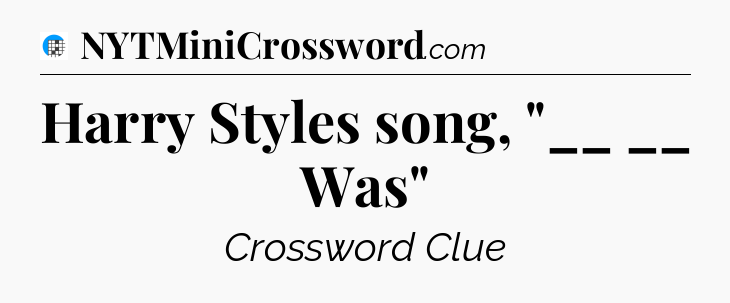 Harry Styles song, 