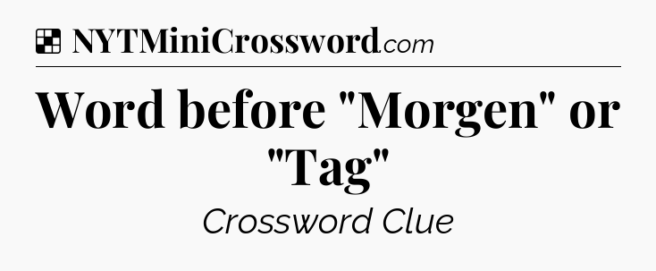 Solution: Word before 