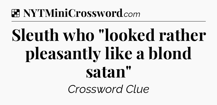 Solution: Sleuth who 