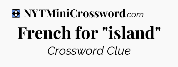 Solution: French for 