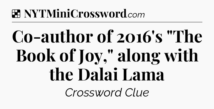 Solution: Co-author of 2016's 