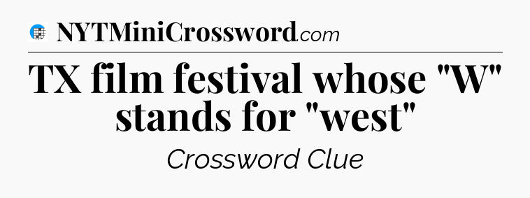 TX film festival whose 