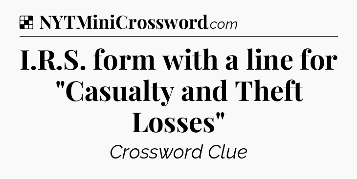 Solution: I.R.S. form with a line for 