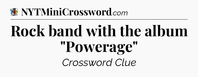 Rock band with the album 