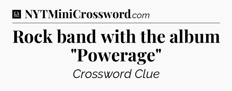 Rock band with the album 