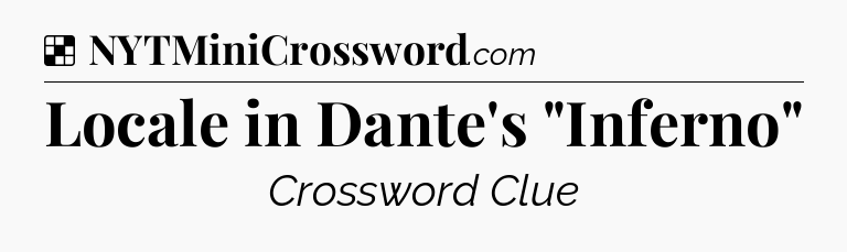 Solution: Locale in Dante's 