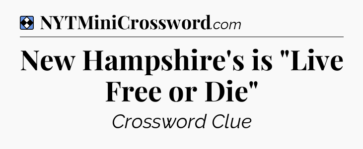 Solution: New Hampshire's is 