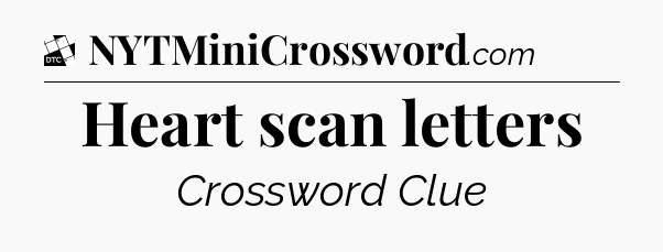 Heart scan letters - Daily Themed Classic Crossword