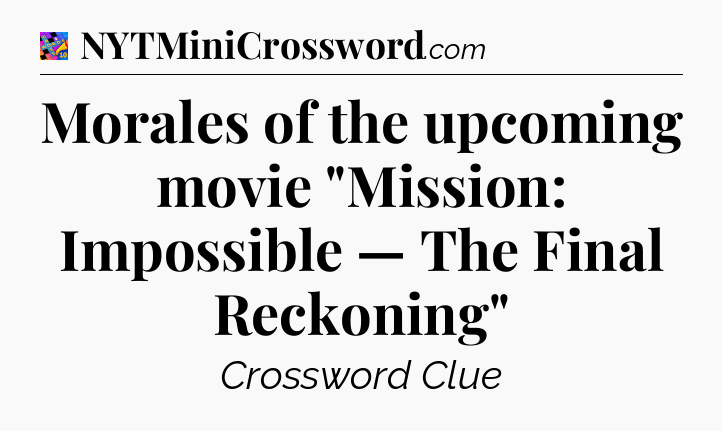 Morales of the upcoming movie 