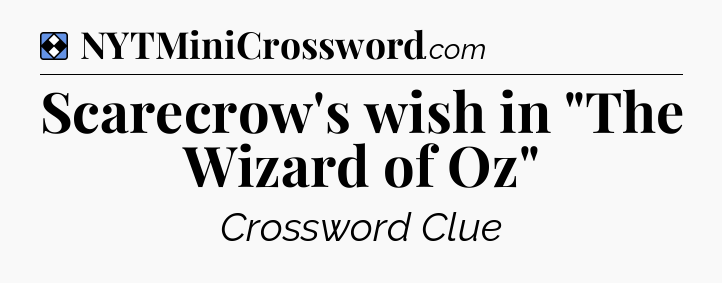 Solution: Scarecrow's wish in 