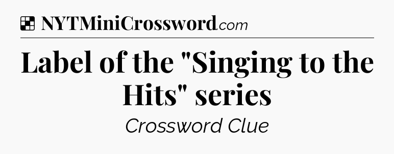 Solution: Label of the 