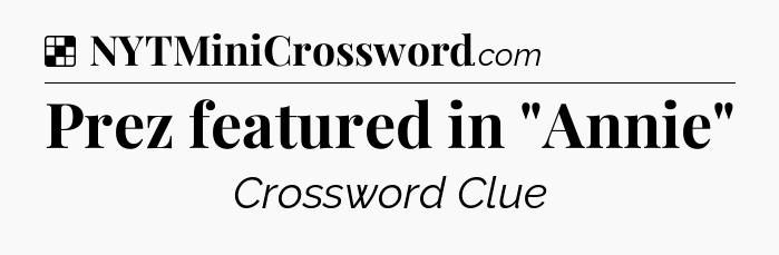 Solution: Prez featured in 