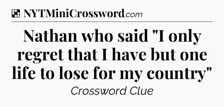 Solution: Nathan who said 