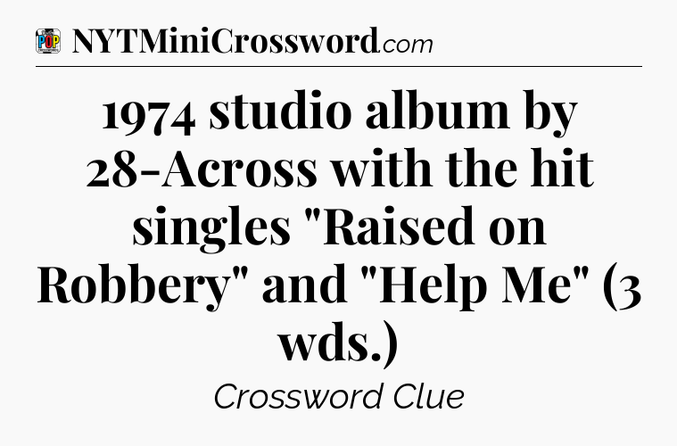 1974 studio album by 28-Across with the hit singles 