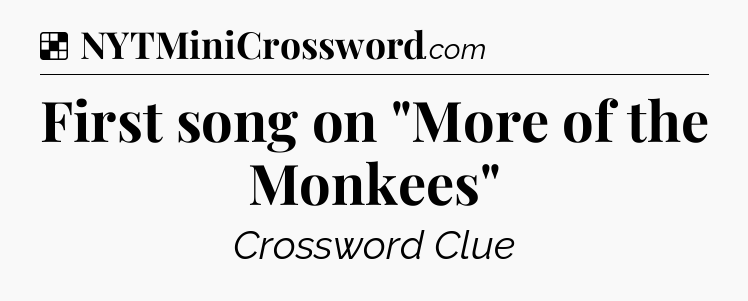 Solution: First song on 