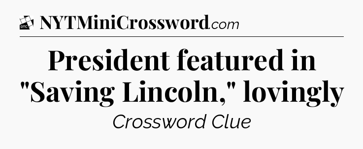 President featured in 