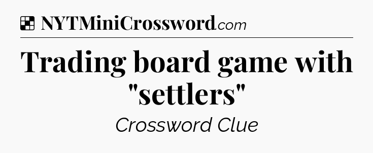 Solution: Trading board game with 