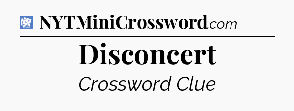 Disconcert Puzzle Page Crossword Clue