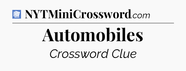Automobiles Puzzle Page Crossword Clue