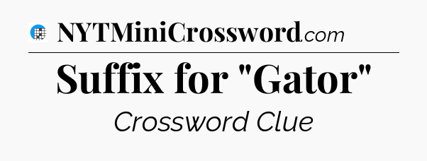 Suffix for 