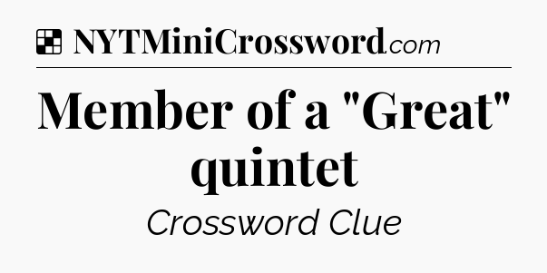 Solution: Member of a 