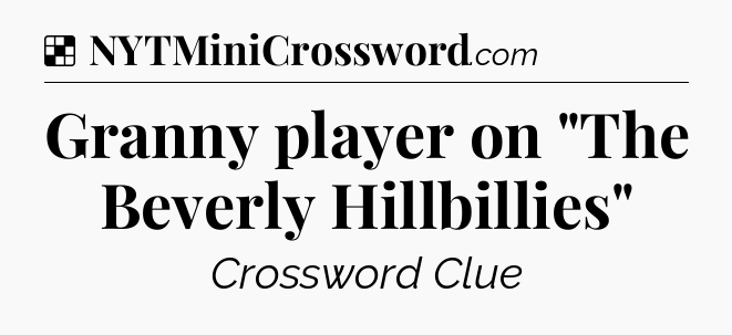 Solution: Granny player on 