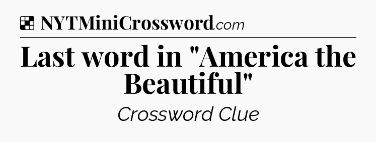 Solution: Last word in 