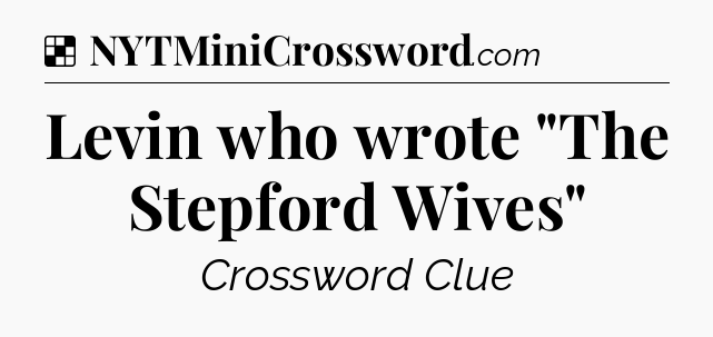 Solution: Levin who wrote 