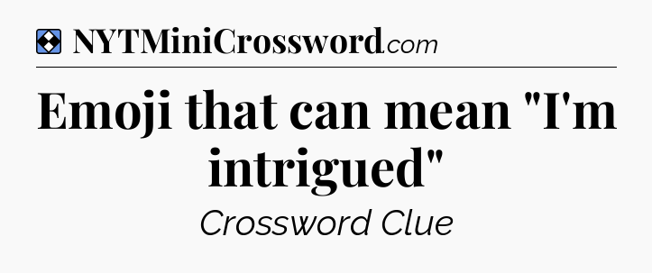 Solution: Emoji that can mean 