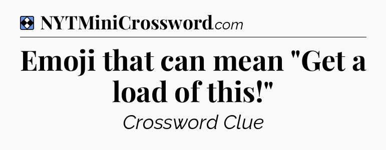 Solution: Emoji that can mean 